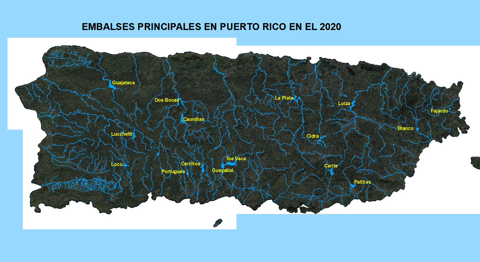 secuestrar Whitney Listo En Puerto Rico existen 36 embalses formados por represas en los ríos de la  Región Montañosa Interior, así como dos (2) fuera del cauce pluvial en la  Región Este. Estos embalses (particularmente los 16 mayores ilustrados en  el mapa siguiente) son la ...